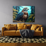 Hawk Atmospheric Forest 25 Wall Art