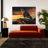Hawk Atmospheric Sunset 8 Wall Art