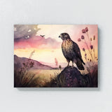 Hawk Cute Sunset 21 Wall Art
