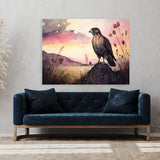 Hawk Cute Sunset 21 Wall Art