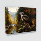 Hawk Realistic Forest River 22 Wall Art
