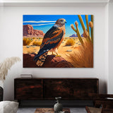 Hawk Vibrant Desert 17 Wall Art