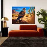 Hawk Vibrant Desert 17 Wall Art
