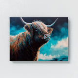 Highland Cow Abstract 1 Wall Art