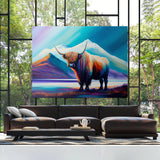 Highland Cow Abstract 11 Wall Art