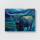 Highland Cow Abstract 22 Wall Art