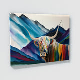 Highland Cow Abstract 3 Wall Art