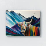 Highland Cow Abstract 3 Wall Art