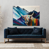Highland Cow Abstract 3 Wall Art