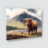 Highland Cow Landscape 14 Wall Art