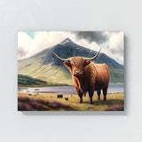 Highland Cow Landscape 14 Wall Art