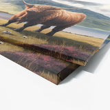 Highland Cow Landscape 14 Wall Art