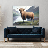 Highland Cow Landscape 17 Wall Art