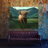Highland Cow Landscape 21 Wall Art