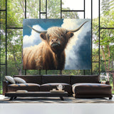 Highland Cow Sky 18 Wall Art