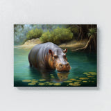 Hippopotamus Hippo In 12 Wall Art