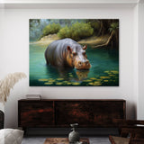 Hippopotamus Hippo In 12 Wall Art