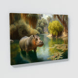 Hippopotamus Hippo In 4 Wall Art