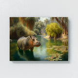 Hippopotamus Hippo In 4 Wall Art