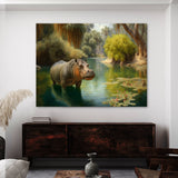 Hippopotamus Hippo In 4 Wall Art