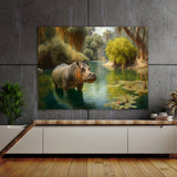 Hippopotamus Hippo In 4 Wall Art
