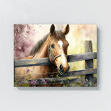 Horse Fence Cute Detailed 20 Wall Art
