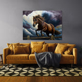 Horse Fence Sky 8 Wall Art