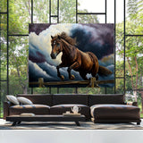 Horse Fence Sky 8 Wall Art