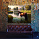Horse In Meadow 22 Wall Art