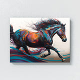 Horse Vibrant Motion 37 Wall Art
