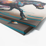 Horse Vibrant Motion 37 Wall Art
