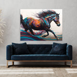Horse Vibrant Motion 37 Wall Art