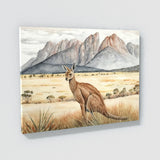 Kangaroo Grass Mountains 17 Wall Art