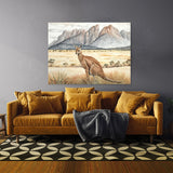 Kangaroo Grass Mountains 17 Wall Art