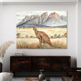 Kangaroo Grass Mountains 17 Wall Art
