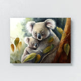 Koala Cute Mother 3 Wall Art