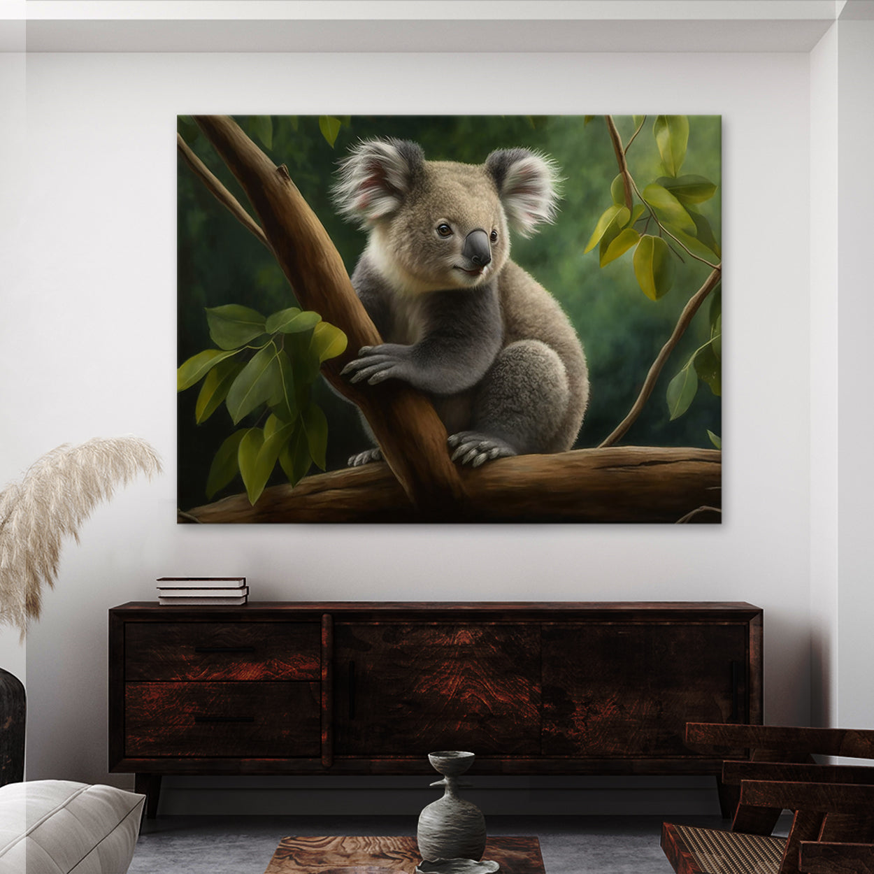 Koala Realistic Forest 2 Wall Art