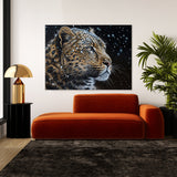 Leopard Atmospheric Snow 20 Wall Art