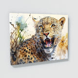 Leopard Cute Expression 33 Wall Art