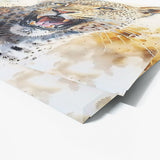 Leopard Cute Expression 33 Wall Art