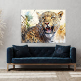 Leopard Cute Expression 33 Wall Art