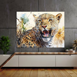 Leopard Cute Expression 33 Wall Art