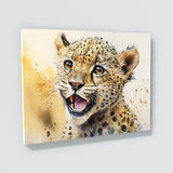 Leopard Cute Expression 44 Wall Art