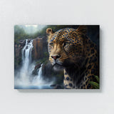 Leopard Jungle Waterfall 24 Wall Art