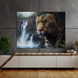 Leopard Jungle Waterfall 24 Wall Art