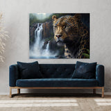 Leopard Jungle Waterfall 24 Wall Art