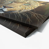 Leopard Portrait Green 2 Wall Art