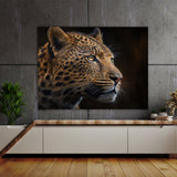 Leopard Profile Portrait 21 Wall Art