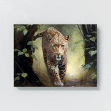 Leopard Realistic Forest 3 Wall Art