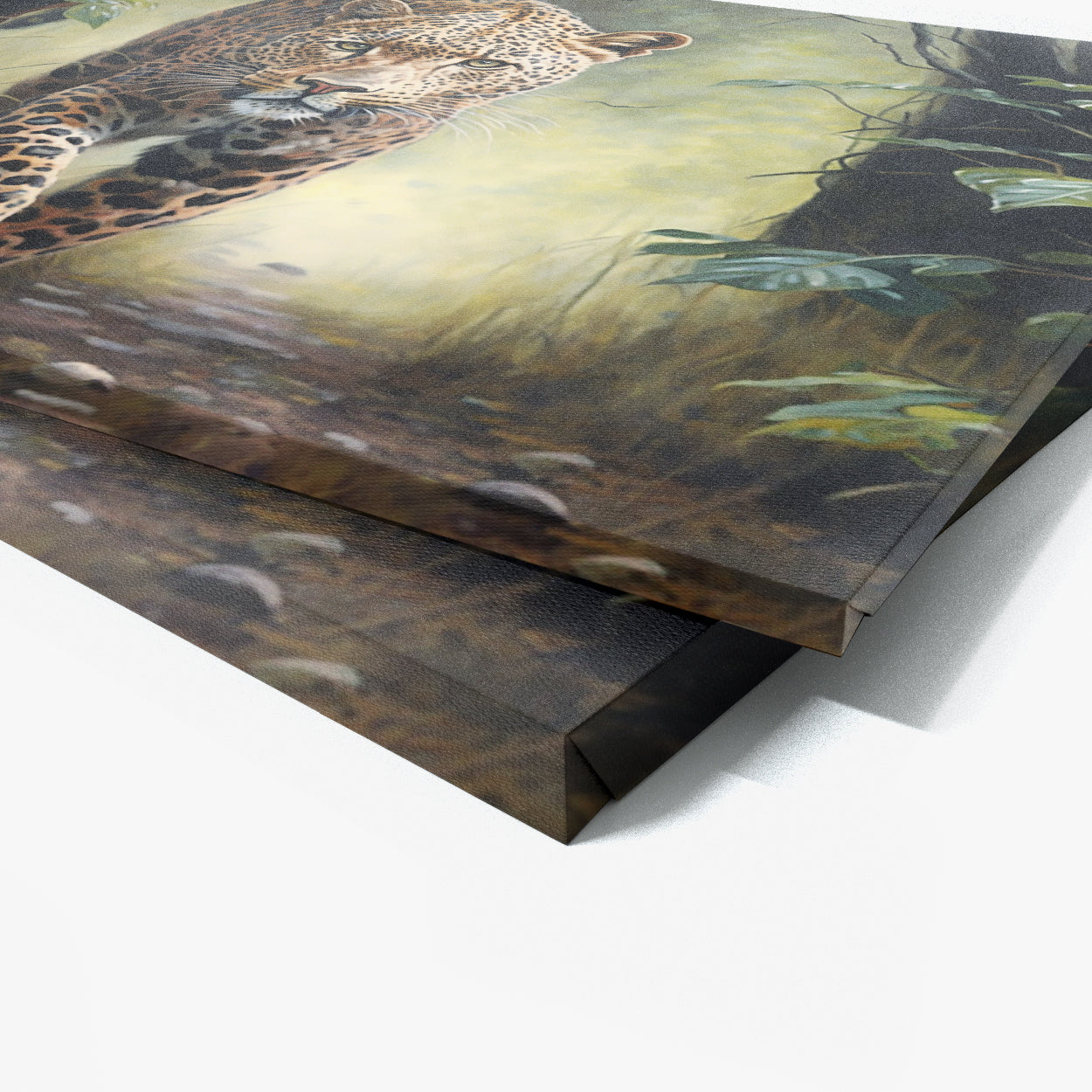 Leopard Realistic Forest 3 Wall Art